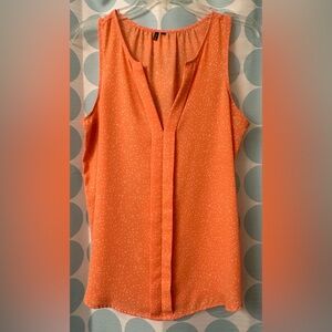 Like new Expeess Orange Sleeveless Top. Size Small.